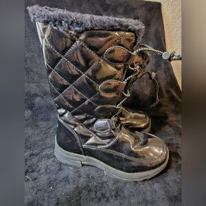 Kids black Khombu snowboots